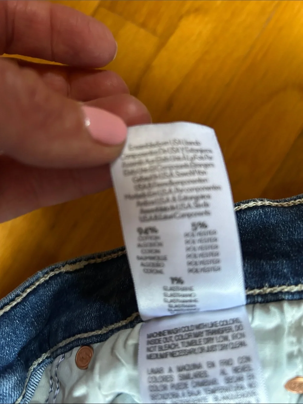 MOTHER JEANS BOOTCUT “ THE OUTSIDER SNEAK” 25 DARK AND STORMY NIGHT WORN ONCE